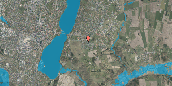 Oversvømmelsesrisiko fra vandløb på Møllevej 2B, 8800 Viborg
