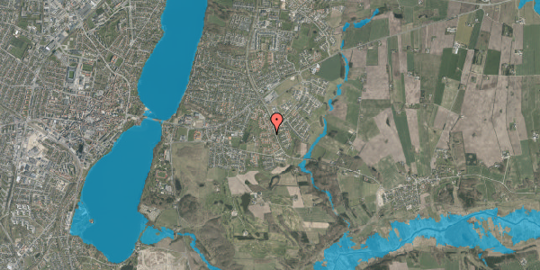 Oversvømmelsesrisiko fra vandløb på Neptunvej 45, 8800 Viborg