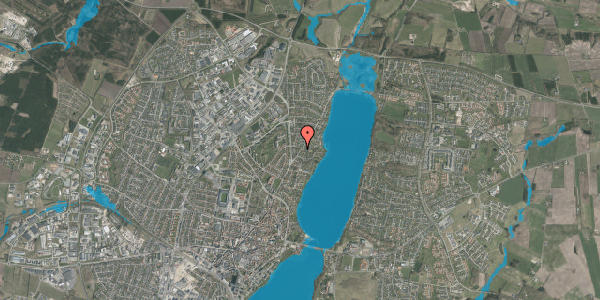 Oversvømmelsesrisiko fra vandløb på Nørremøllevej 15, 8800 Viborg