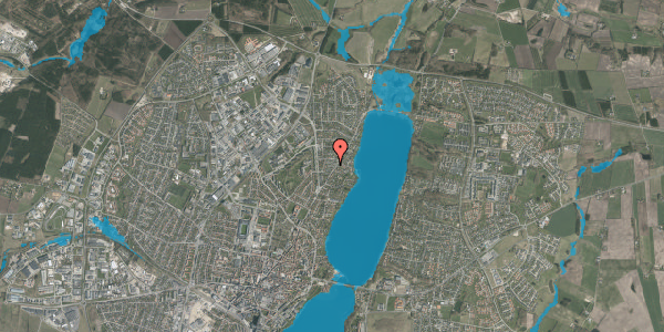 Oversvømmelsesrisiko fra vandløb på Nørremøllevej 23C, 8800 Viborg