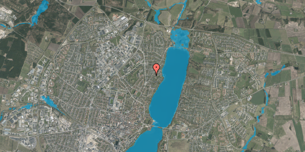 Oversvømmelsesrisiko fra vandløb på Nørremøllevej 28, 8800 Viborg