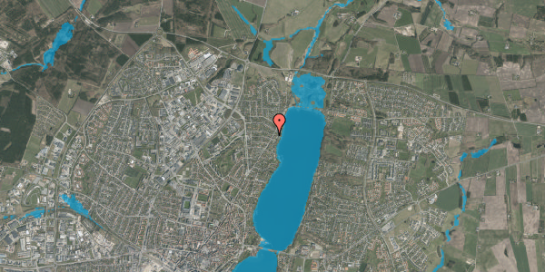 Oversvømmelsesrisiko fra vandløb på Nørremøllevej 61, st. , 8800 Viborg