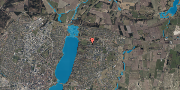 Oversvømmelsesrisiko fra vandløb på Nørresøbakken 155, 8800 Viborg
