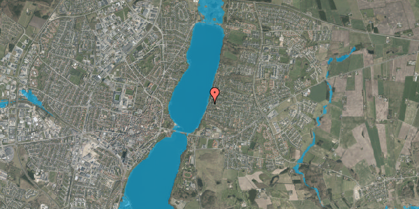 Oversvømmelsesrisiko fra vandløb på Nørresøvej 16A, 8800 Viborg