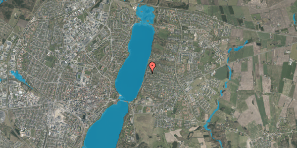 Oversvømmelsesrisiko fra vandløb på Nørresøvej 24C, 8800 Viborg