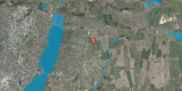 Oversvømmelsesrisiko fra vandløb på Odshøjvej 132, 8800 Viborg