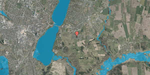 Oversvømmelsesrisiko fra vandløb på Overgårdsvej 7, 8800 Viborg