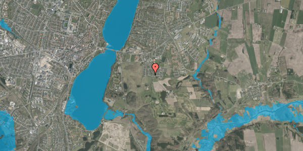 Oversvømmelsesrisiko fra vandløb på Overgårdsvej 13, 8800 Viborg