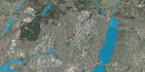 Oversvømmelsesrisiko fra vandløb på Pebermyntevej 1, 2. mf, 8800 Viborg