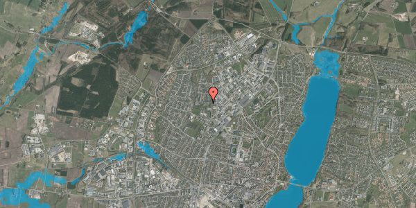 Oversvømmelsesrisiko fra vandløb på Pebermyntevej 3, 2. mf, 8800 Viborg