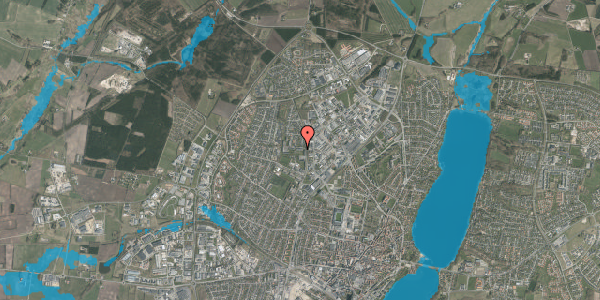 Oversvømmelsesrisiko fra vandløb på Pebermyntevej 5, 1. tv, 8800 Viborg