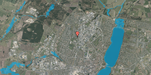 Oversvømmelsesrisiko fra vandløb på Pebermyntevej 9, 2. mf, 8800 Viborg
