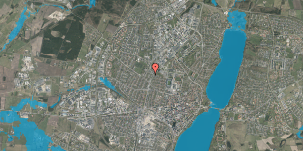 Oversvømmelsesrisiko fra vandløb på Pilevej 3, 8800 Viborg