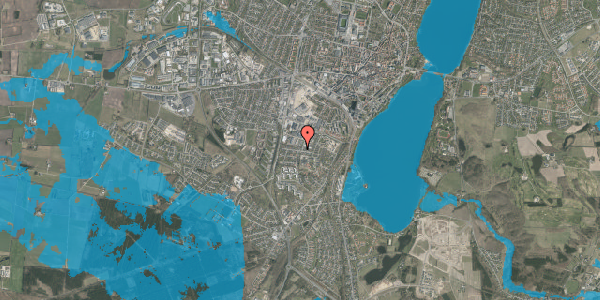 Oversvømmelsesrisiko fra vandløb på Primulavej 16, 8800 Viborg