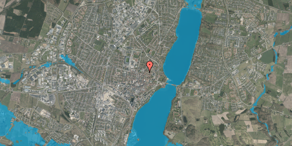 Oversvømmelsesrisiko fra vandløb på Reberbanen 6, st. tv, 8800 Viborg