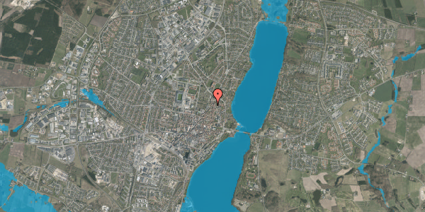 Oversvømmelsesrisiko fra vandløb på Reberbanen 40, 8800 Viborg