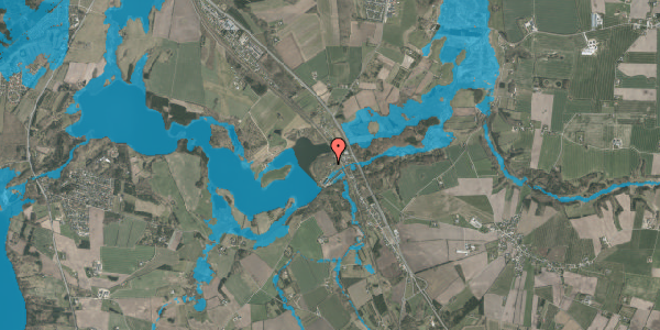 Oversvømmelsesrisiko fra vandløb på Rindsholmvej 97, 8800 Viborg