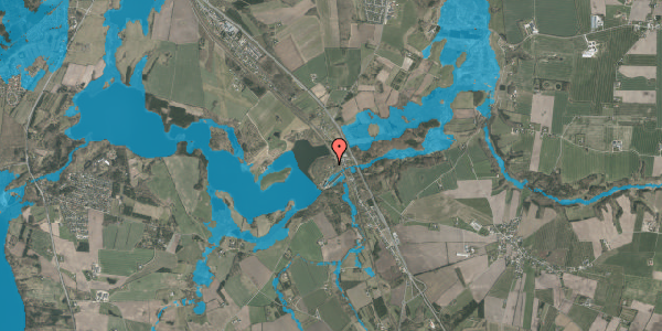 Oversvømmelsesrisiko fra vandløb på Rindsholmvej 99B, 8800 Viborg