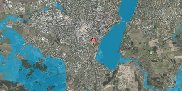 Oversvømmelsesrisiko fra vandløb på Rosenvænget 15, 8800 Viborg