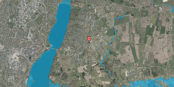 Oversvømmelsesrisiko fra vandløb på Rugvænget 13, 8800 Viborg