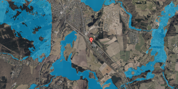 Oversvømmelsesrisiko fra vandløb på Rødtjørnen 16, 8800 Viborg