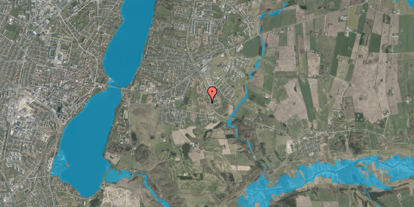 Oversvømmelsesrisiko fra vandløb på Saturnvej 8, 8800 Viborg