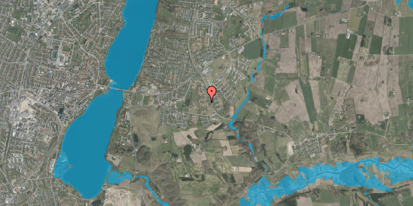 Oversvømmelsesrisiko fra vandløb på Saturnvej 22, 8800 Viborg