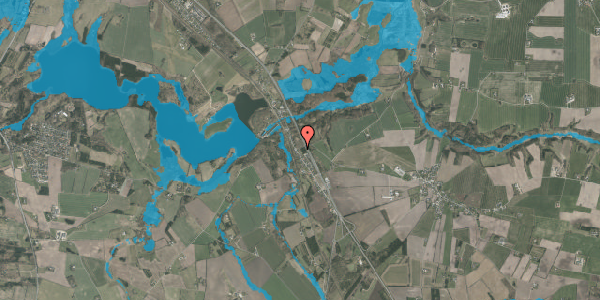 Oversvømmelsesrisiko fra vandløb på Sdr. Rind Vej 2, 8800 Viborg