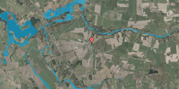 Oversvømmelsesrisiko fra vandløb på Sdr. Rind Vej 44, 8800 Viborg