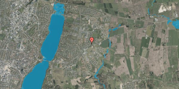 Oversvømmelsesrisiko fra vandløb på Seglen 13, 8800 Viborg