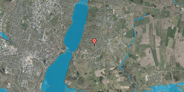 Oversvømmelsesrisiko fra vandløb på Sivhøjen 3, 8800 Viborg