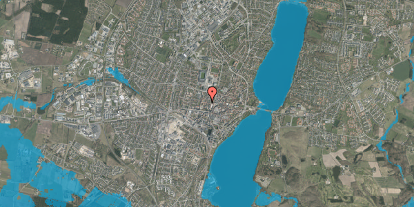 Oversvømmelsesrisiko fra vandløb på Sjællandsgade 10, 1. 2, 8800 Viborg