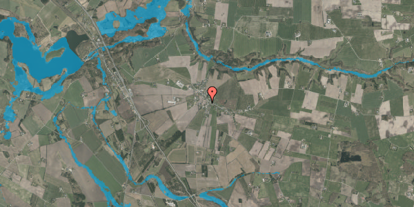Oversvømmelsesrisiko fra vandløb på Skaunvej 4, 8800 Viborg