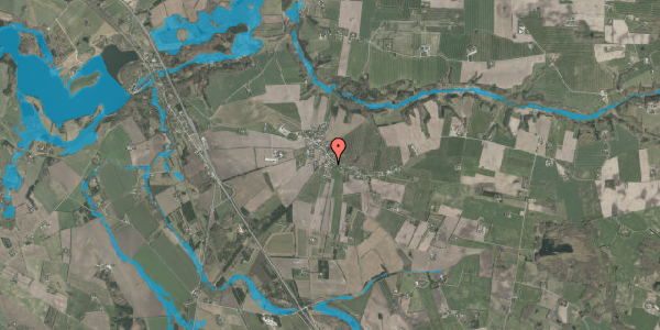 Oversvømmelsesrisiko fra vandløb på Skaunvej 5, 8800 Viborg