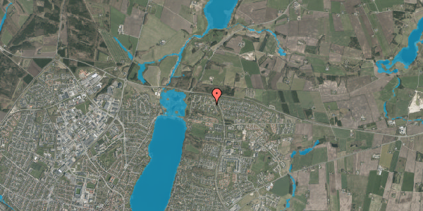 Oversvømmelsesrisiko fra vandløb på Skovbakkevej 37, 8800 Viborg