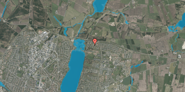 Oversvømmelsesrisiko fra vandløb på Skovbakkevej 77, 8800 Viborg