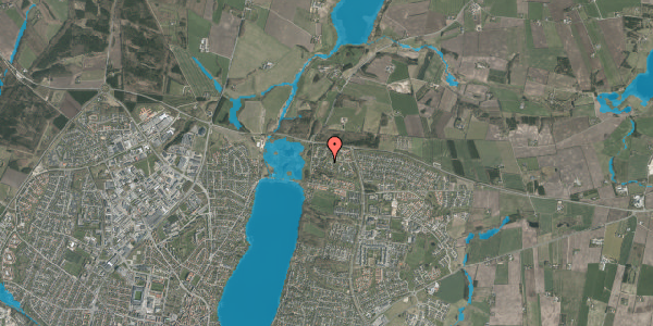 Oversvømmelsesrisiko fra vandløb på Skovbakkevej 91, 8800 Viborg