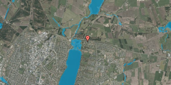 Oversvømmelsesrisiko fra vandløb på Skovbakkevej 110, 8800 Viborg