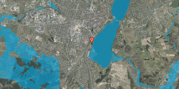 Oversvømmelsesrisiko fra vandløb på Skovbrynet 7A, 8800 Viborg