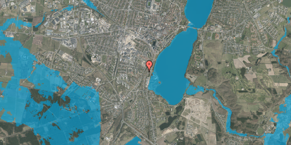 Oversvømmelsesrisiko fra vandløb på Skovbrynet 25, 8800 Viborg