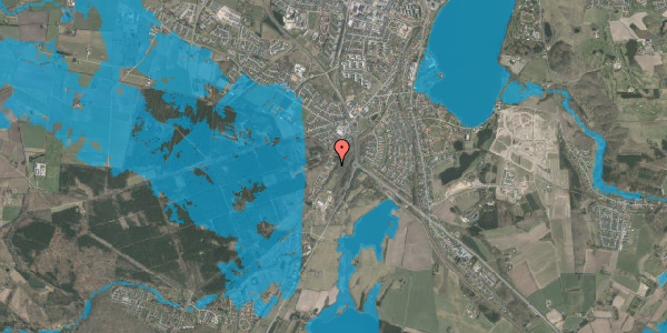 Oversvømmelsesrisiko fra vandløb på Skovfyrren 7, 8800 Viborg