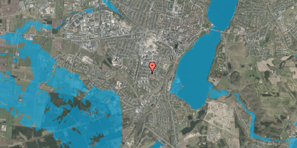 Oversvømmelsesrisiko fra vandløb på Skovmærkevej 11, 8800 Viborg