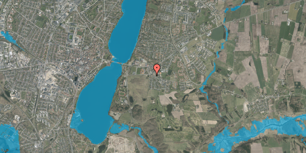 Oversvømmelsesrisiko fra vandløb på Smedegårdsvej 1A, 8800 Viborg