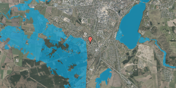 Oversvømmelsesrisiko fra vandløb på Solbærvej 2, 8800 Viborg