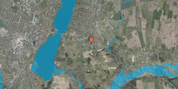 Oversvømmelsesrisiko fra vandløb på Spangsbjerg Alle 5, 8800 Viborg