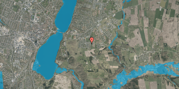 Oversvømmelsesrisiko fra vandløb på Spangsbjerg Alle 10, 8800 Viborg