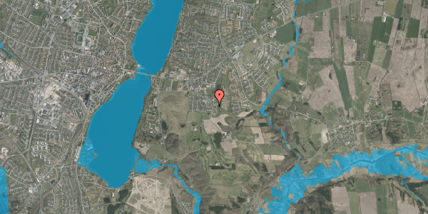 Oversvømmelsesrisiko fra vandløb på Spangsbjerg Alle 24, 8800 Viborg