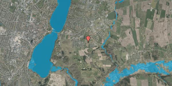 Oversvømmelsesrisiko fra vandløb på Spangsbjerg Have 2, 8800 Viborg