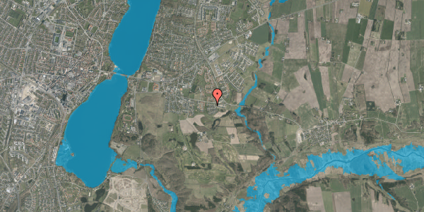 Oversvømmelsesrisiko fra vandløb på Spangsbjerg Park 18, 8800 Viborg