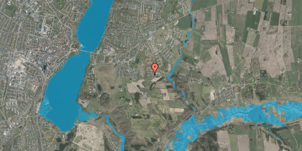 Oversvømmelsesrisiko fra vandløb på Spangsbjerg Park 40, 8800 Viborg